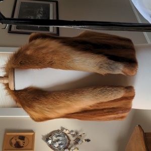 Fox and mink vest